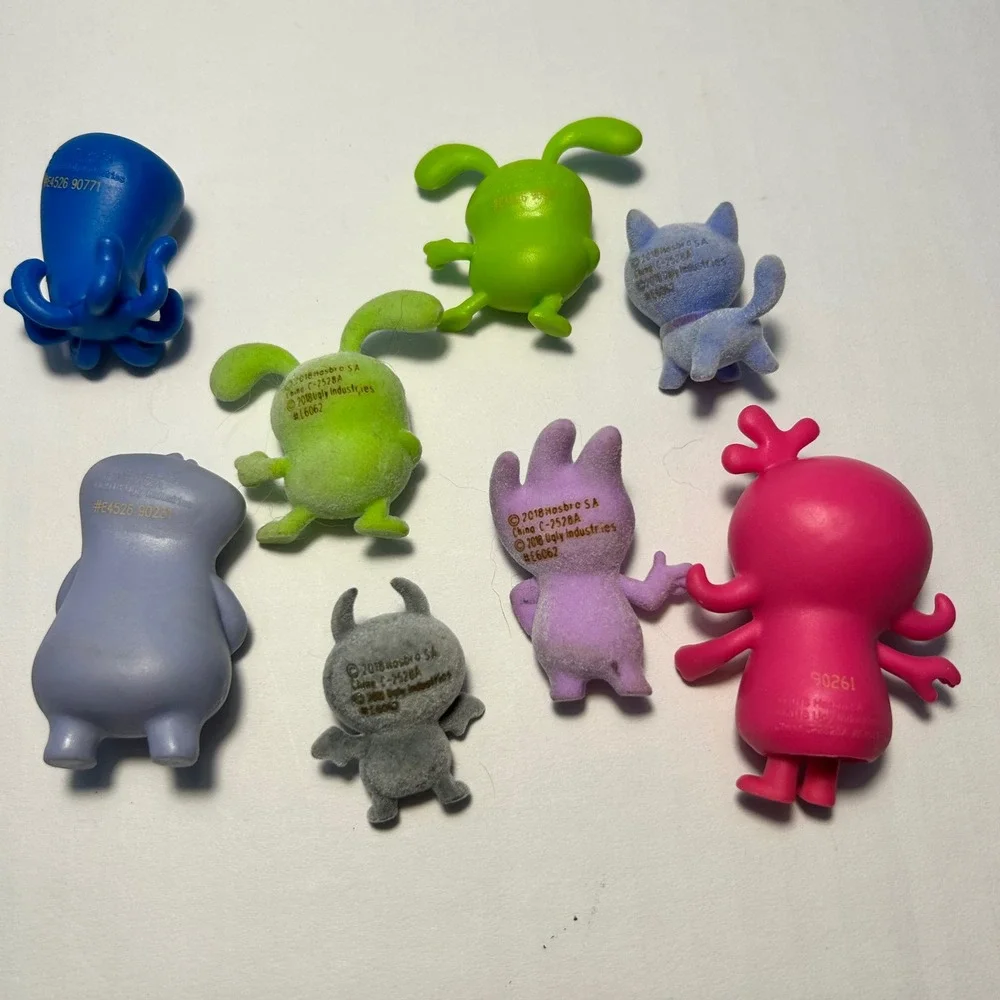 Hasbro UglyDolls‎ Mini Figures Lot of 8 Flocked and Vinyl Collectibles 2018